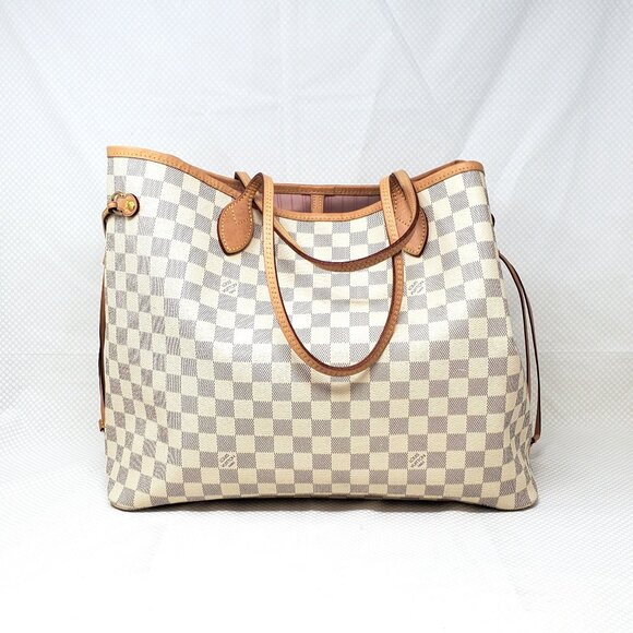 Louis Vuitton Neverfull GM Tote Bag In Damier Azur Canvas w/ Entrupy COA - Picture 3 of 16